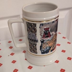 Iron Bowl 1996 Ceramic Mug with Gold Trim